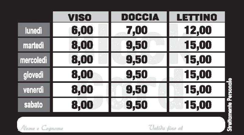 Promozione Black card